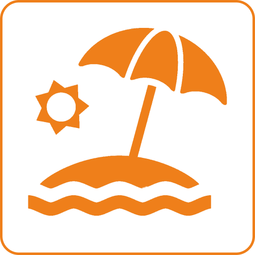 Галечный пляж - 100 м